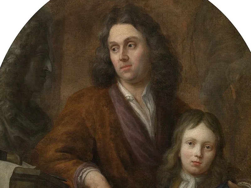 1644-Jacob Denys - Doppio ritratto di Guilliam Kerricx e di suo figlio Willem Ignatius